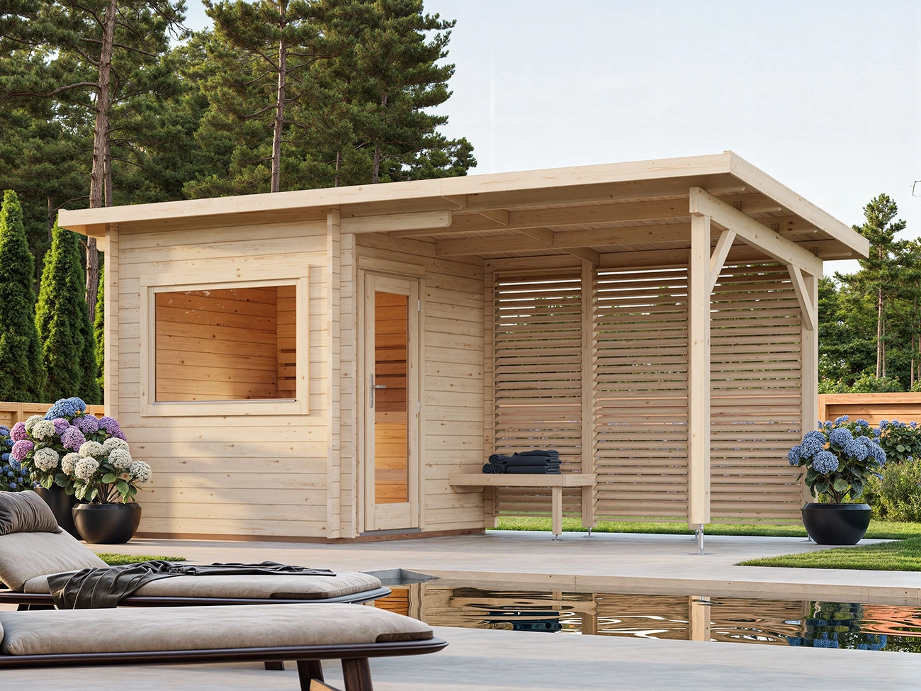 Finse sauna | Vurenhout | Zonder kachel | TRE4W8 galerijafbeelding 1