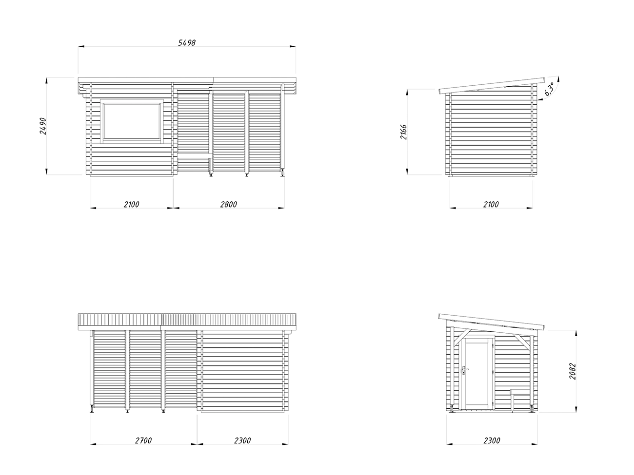 Finse sauna | Vurenhout | Zonder kachel | TRE4W8 galerijafbeelding 8
