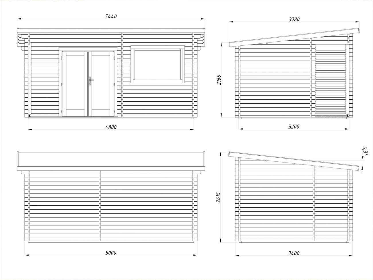 Finse sauna | Vurenhout | Zonder kachel | QUDG0E galerijafbeelding 6