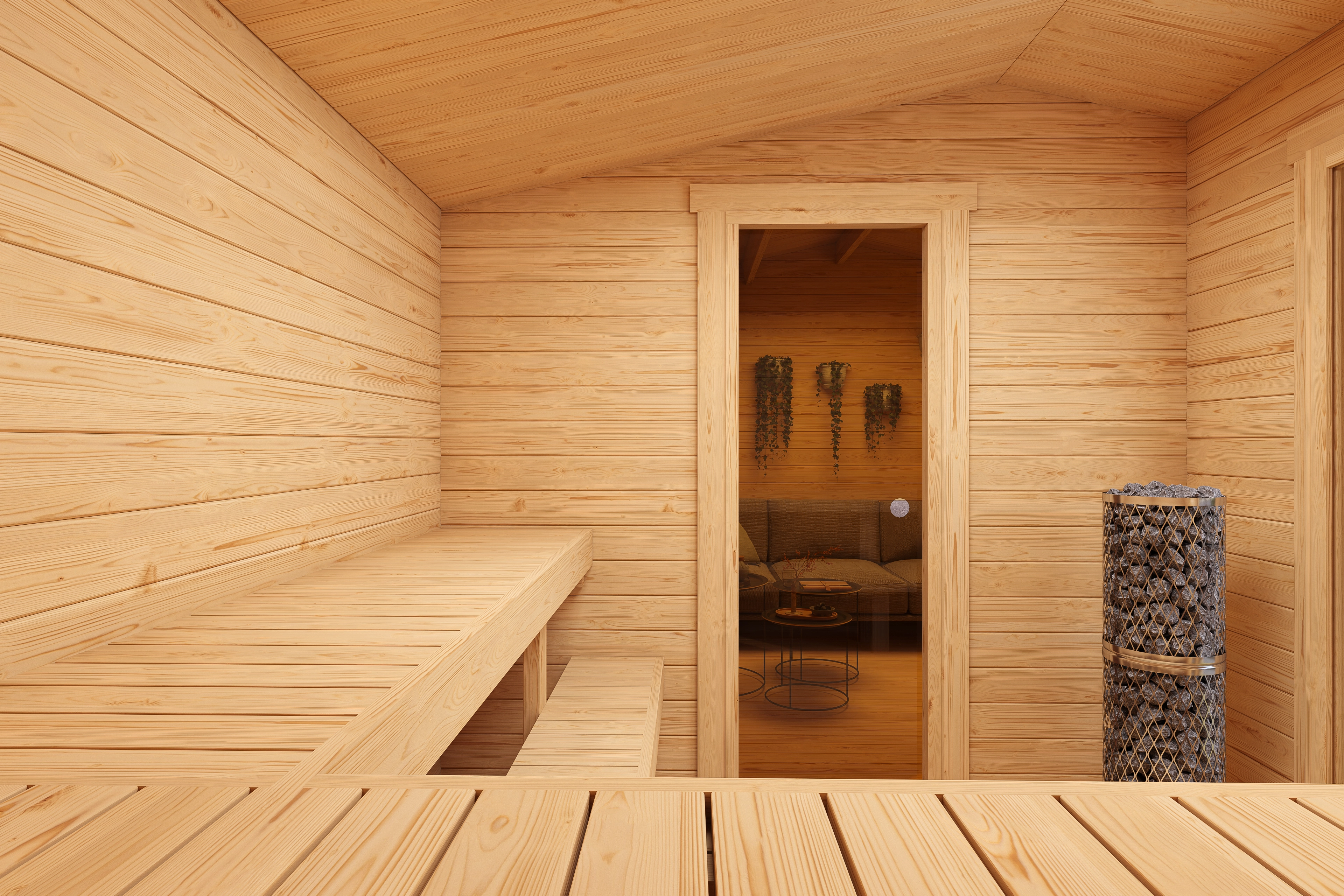 Finse sauna | Spar | Zonder kachel | PZ9AVK galerijafbeelding 4