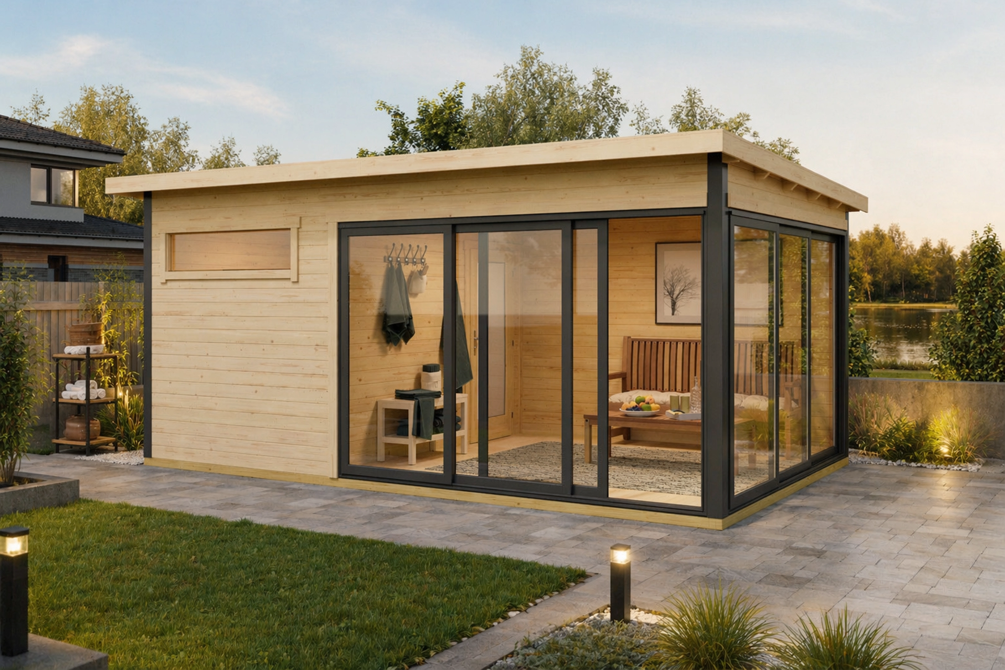 Finse sauna | Vurenhout | Zonder kachel | G2LKCS galerijafbeelding 1