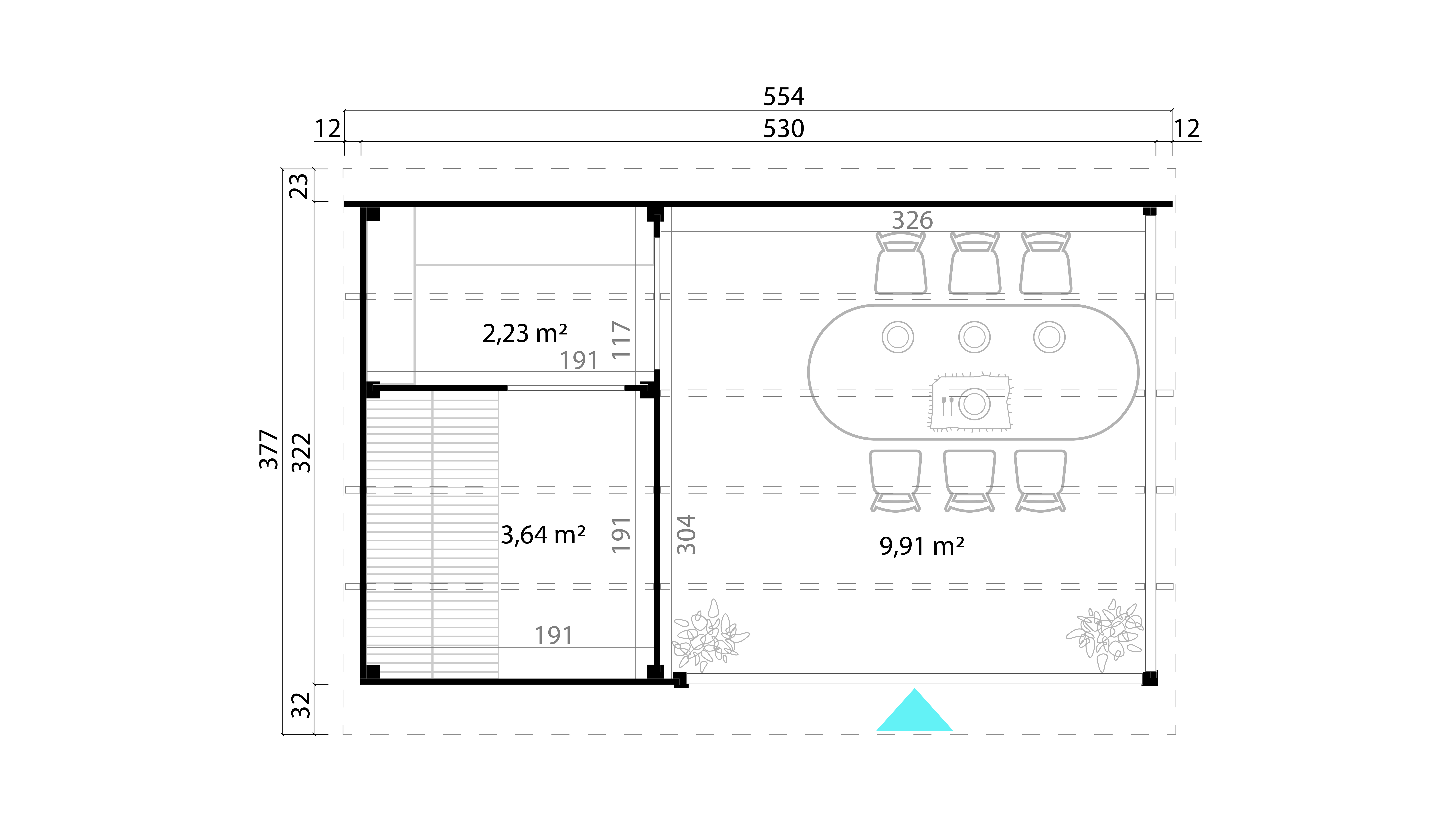 Finse sauna | Vurenhout | Zonder kachel | G2LKCS galerijafbeelding 2