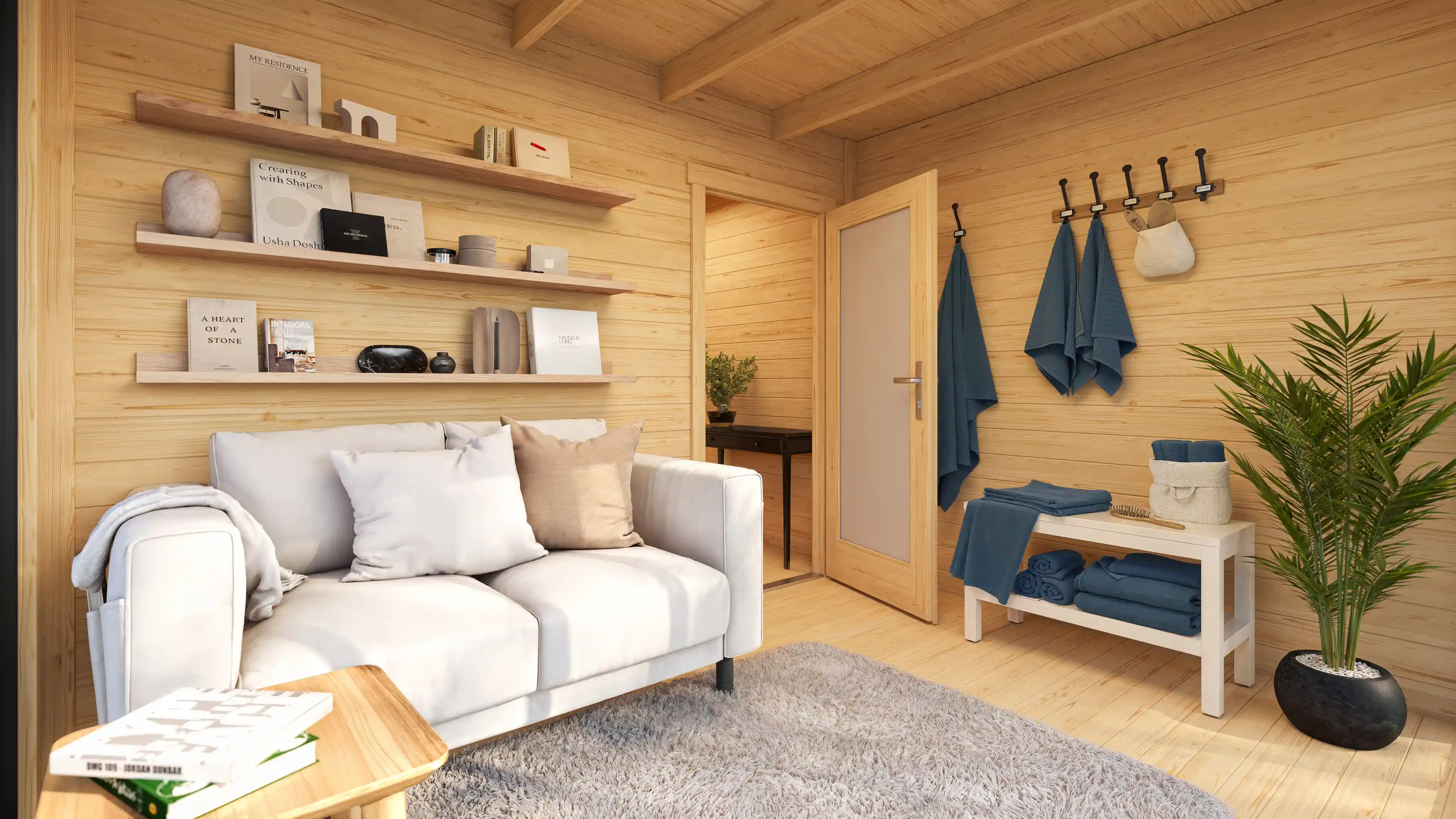 Finse sauna | Vurenhout | Zonder kachel | G2LKCS galerijafbeelding 3