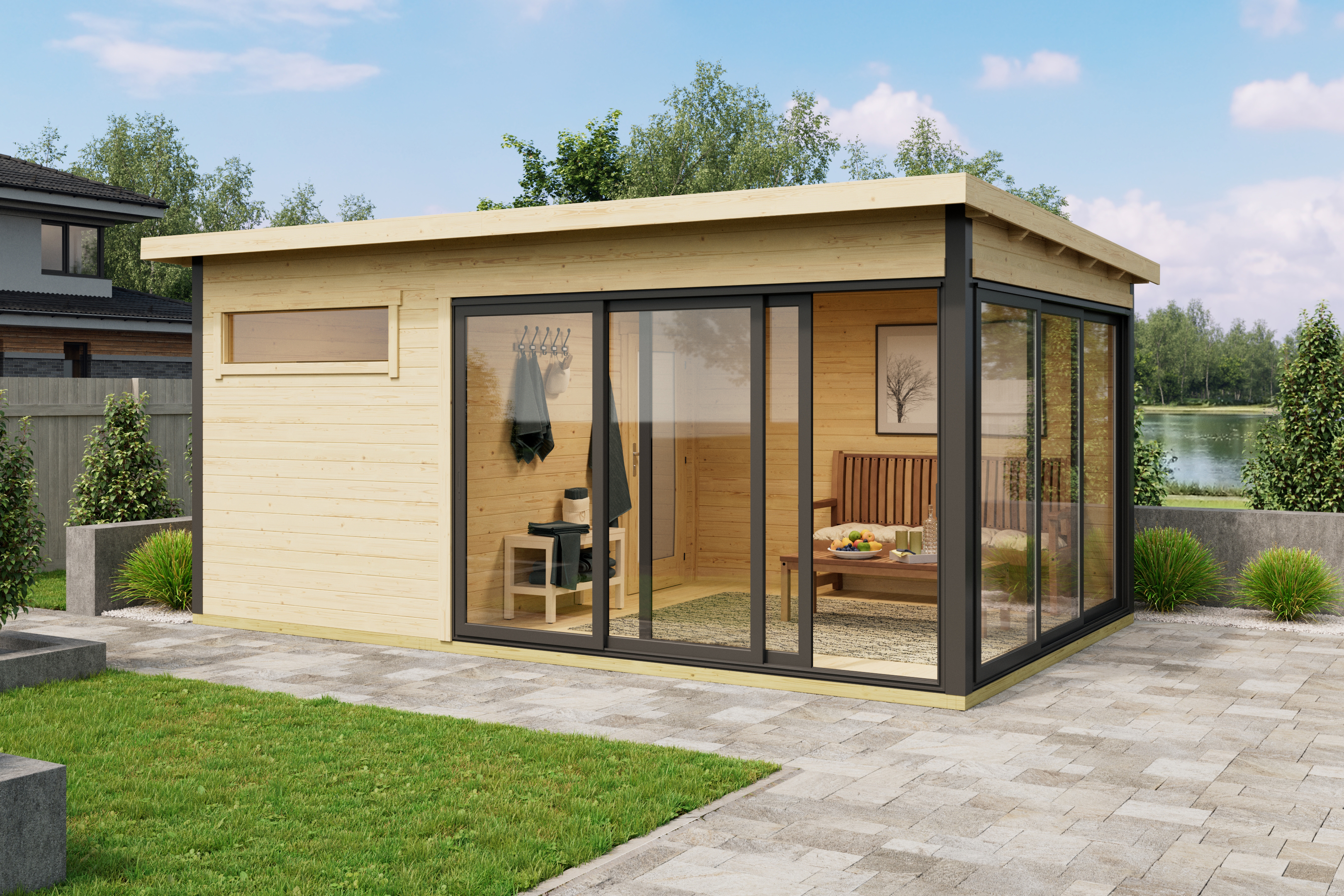 Finse sauna | Vurenhout | Zonder kachel | G2LKCS galerijafbeelding 4