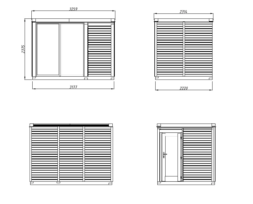 Finse sauna | Vurenhout | Zonder kachel | 32RG8G galerijafbeelding 6