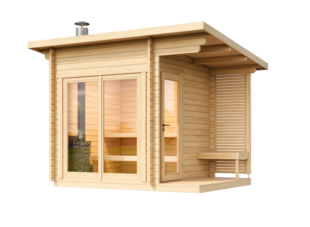 Hoofdafbeelding: Finse sauna | Vurenhout | Zonder kachel | D3V0BD