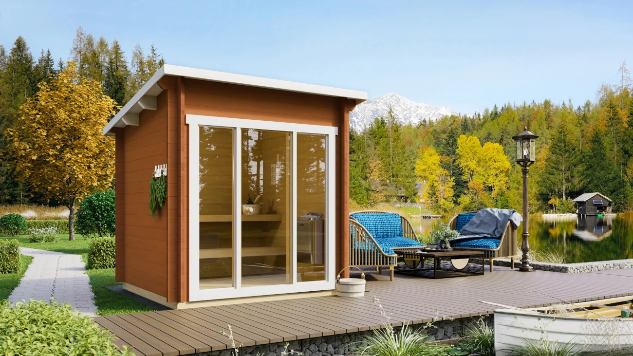 Finse Sauna | Vurenhout | Zonder kachel | GVQ47R galerijafbeelding 1