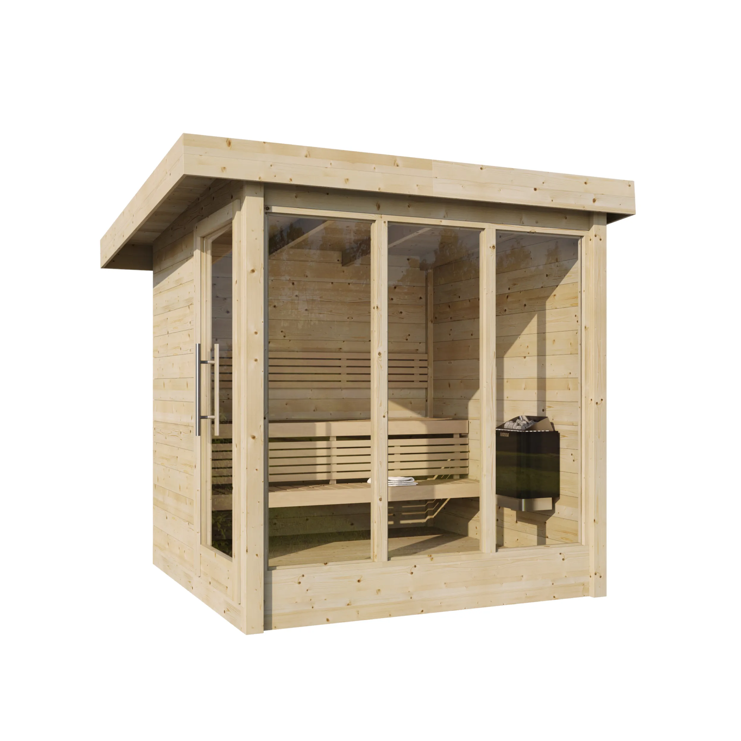 Hoofdafbeelding: Finse sauna | Vurenhout | Zonder kachel | VXCY1Y