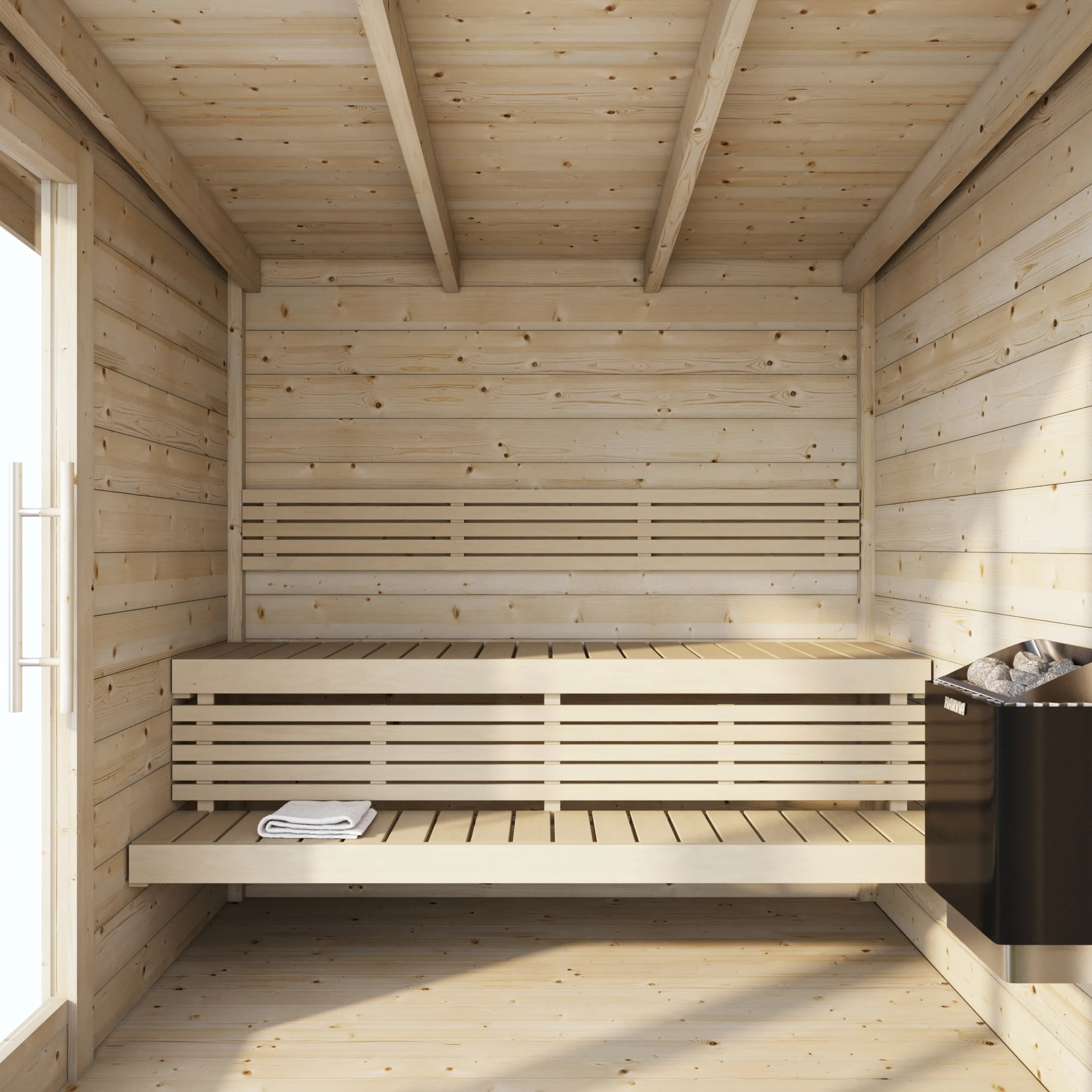 Hoofdafbeelding: Finse Sauna | Vurenhout | Zonder kachel | VQXTCE
