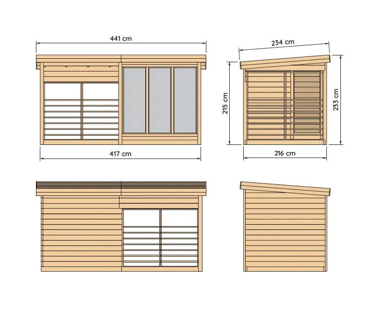 Finse Sauna | Vurenhout | Zonder kachel | VQXTCE galerijafbeelding 2