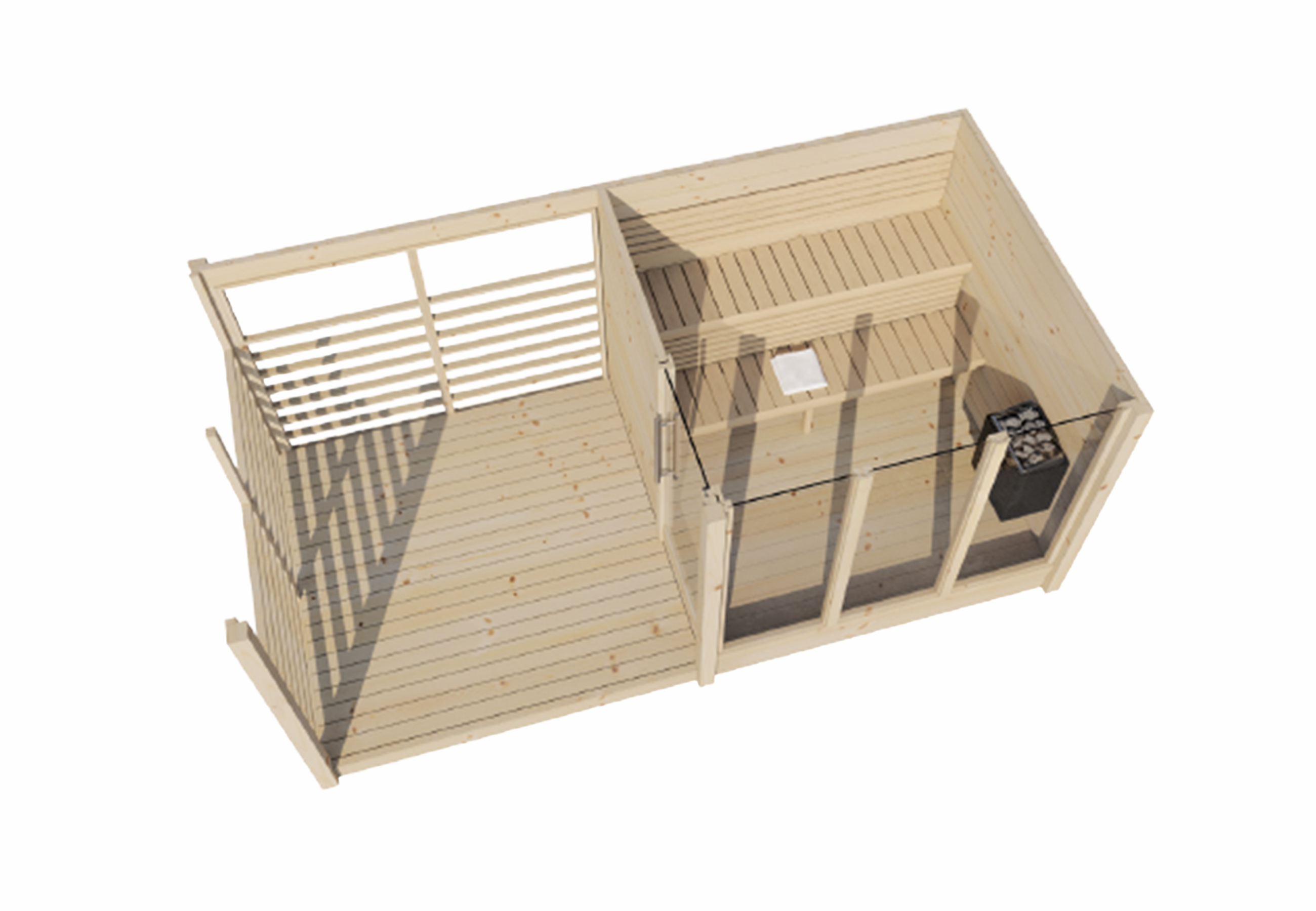 Finse Sauna | Vurenhout | Zonder kachel | VQXTCE galerijafbeelding 3