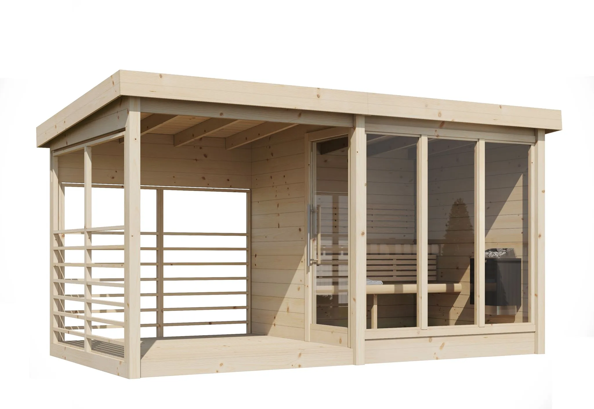 Finse Sauna | Vurenhout | Zonder kachel | VQXTCE galerijafbeelding 4