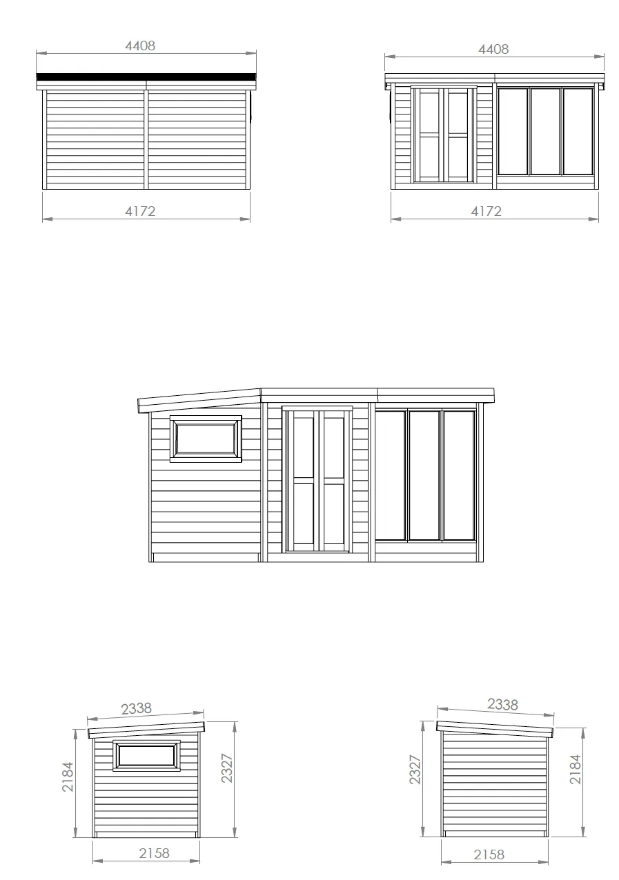 Finse Sauna | Vurenhout | 417x216 | Zonder kachel | FJ3I4P galerijafbeelding 2