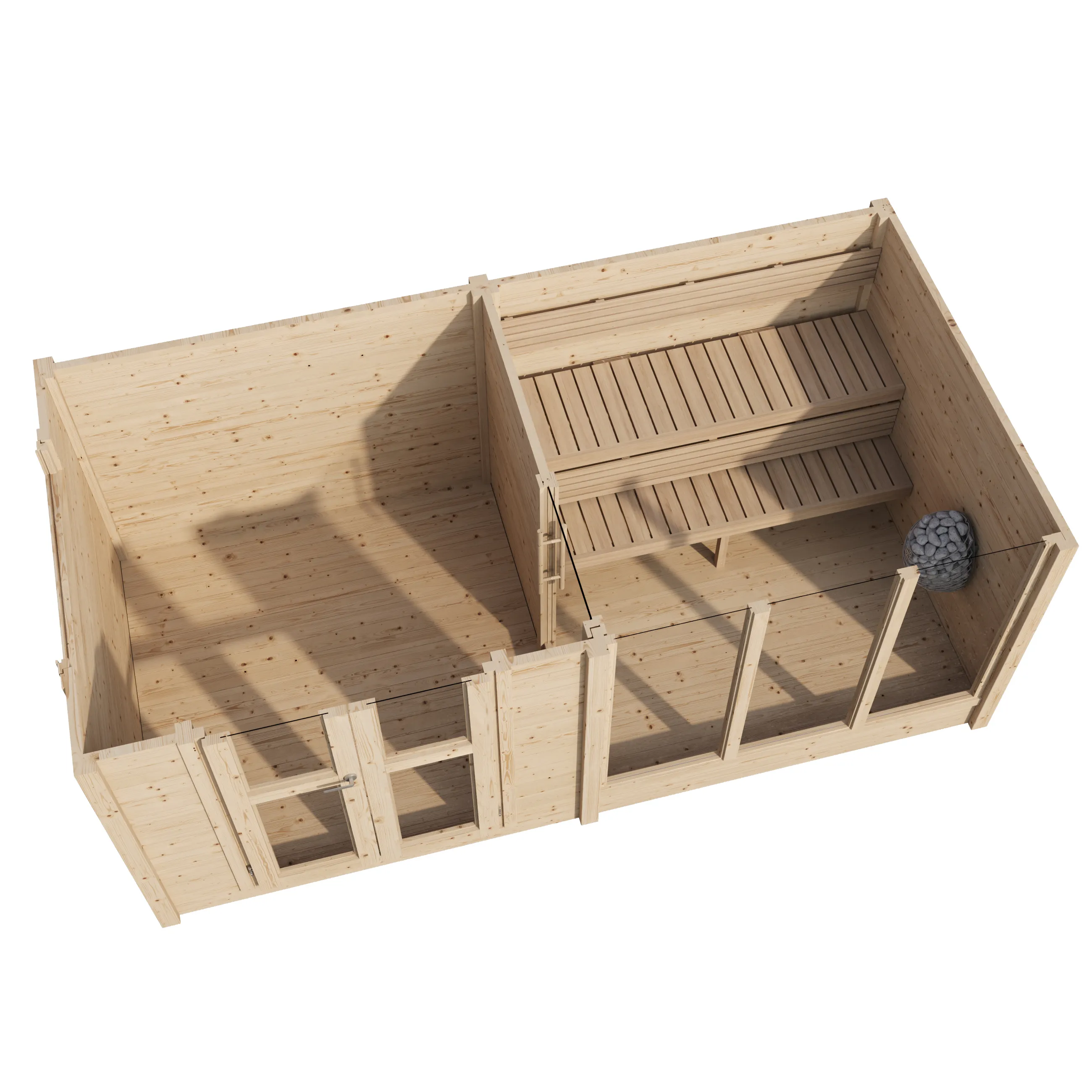 Finse Sauna | Vurenhout | 417x216 | Zonder kachel | FJ3I4P galerijafbeelding 3