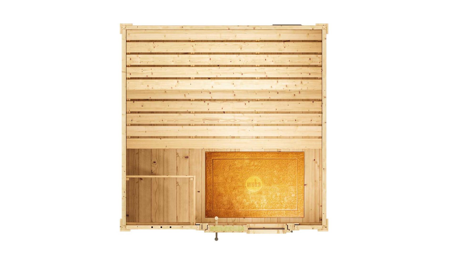 Finse Sauna | Spar | 210x249 | Bescherming voor de kachel | NU6V80 galerijafbeelding 5