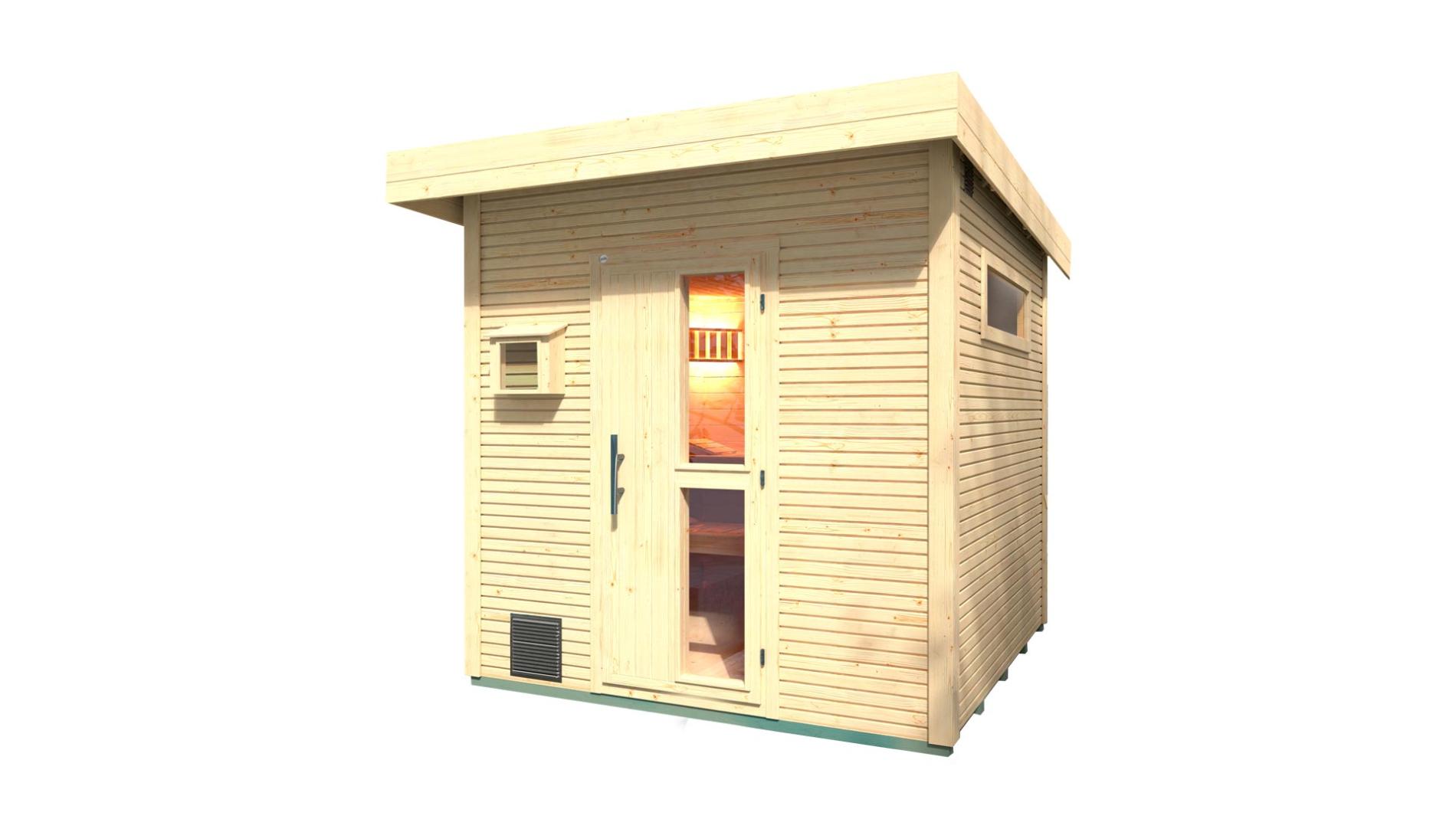 Hoofdafbeelding: Finse sauna | 263x298 | Zonder kachel | PGS1RN