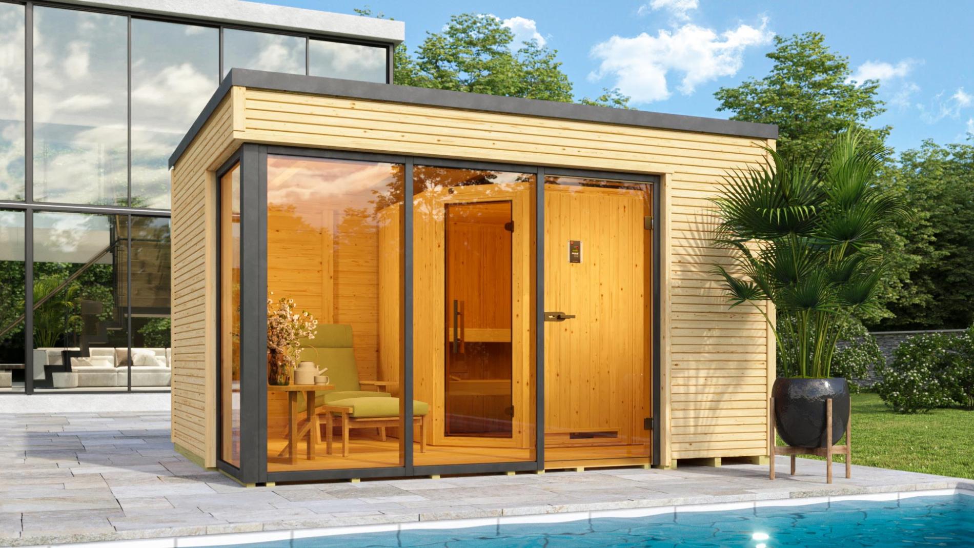Finse Sauna | Vurenhout | Zonder kachel | G7DNOU galerijafbeelding 1