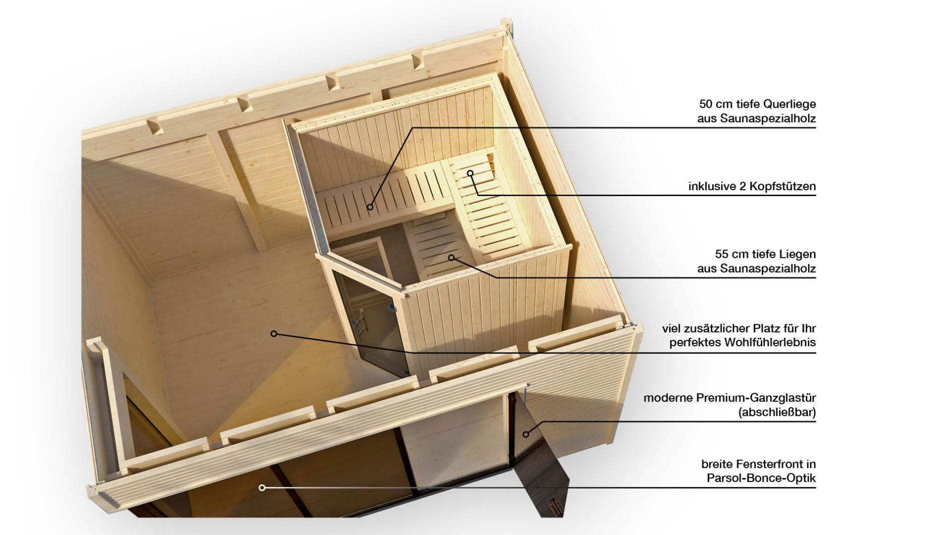 Finse Sauna | Vurenhout | Zonder kachel | G7DNOU galerijafbeelding 4