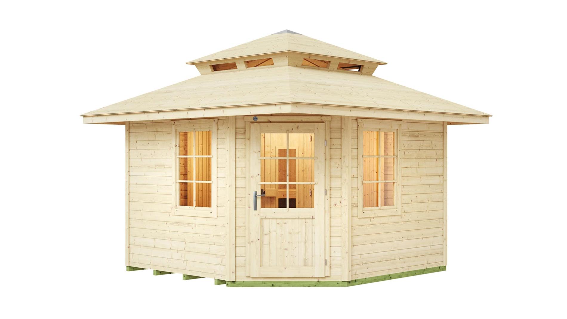 Hoofdafbeelding: Finse Sauna | Vurenhout | 179x179 | Zonder kachel | 2ALTJU