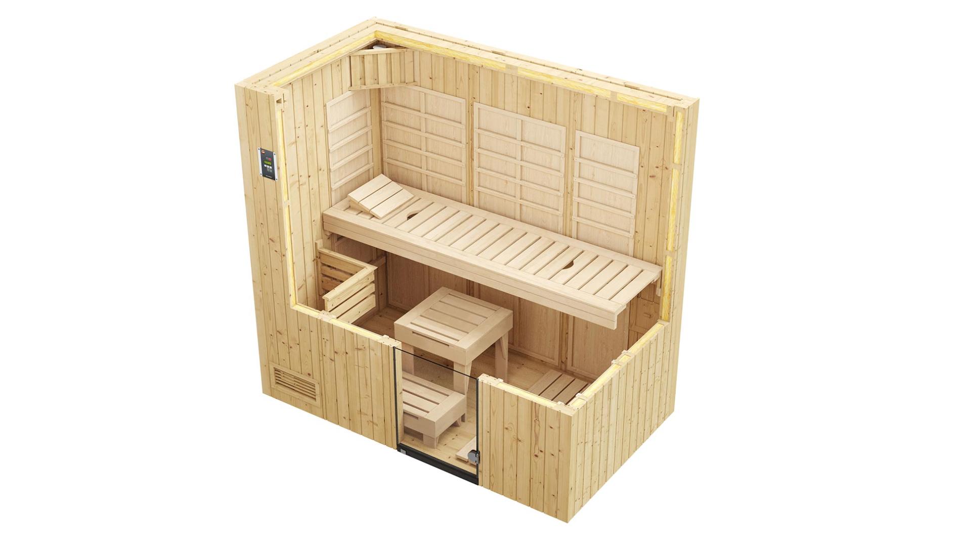 Infrarood Sauna | Vurenhout | 212x121 | 3ICMJW galerijafbeelding 3