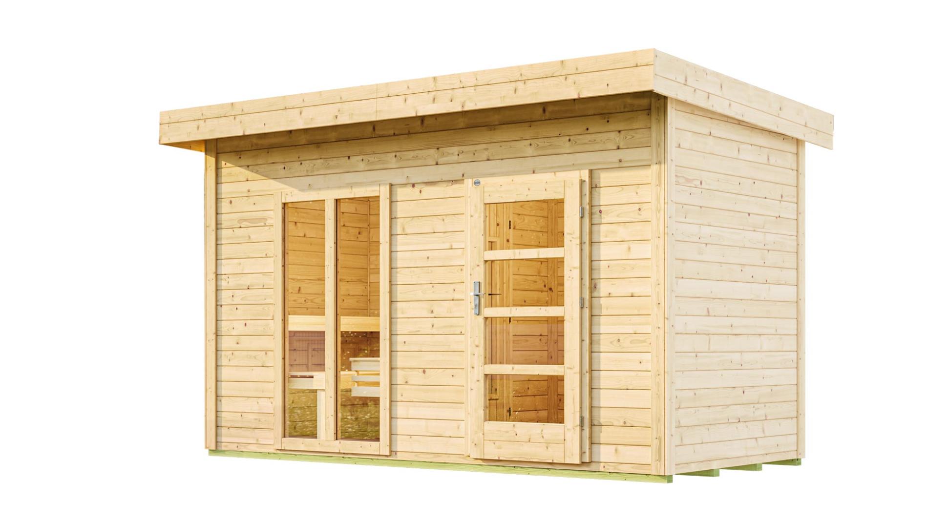 Hoofdafbeelding: Finse sauna | Vurenhout | 415x250 | Zonder kachel | QC4GZC