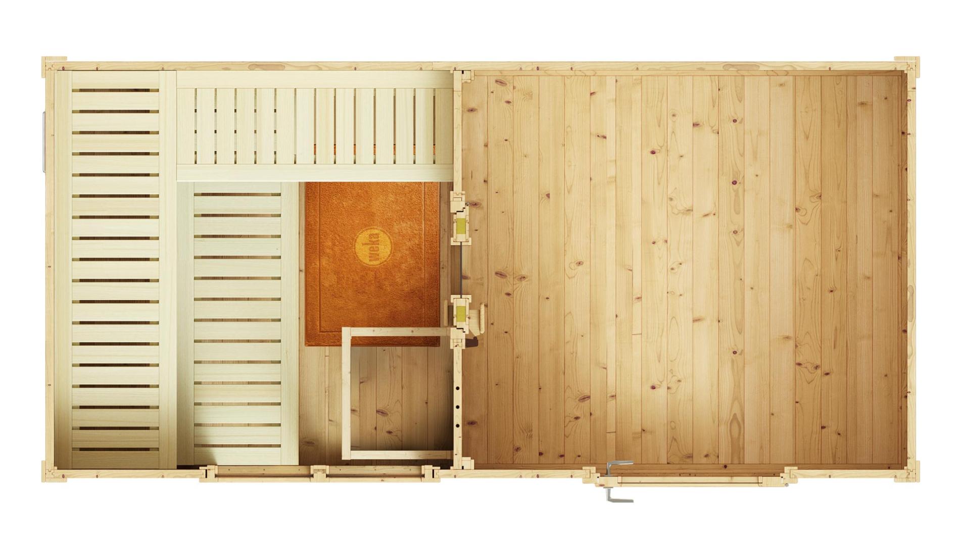 Finse sauna | Vurenhout | 415x250 | Zonder kachel | QC4GZC galerijafbeelding 4