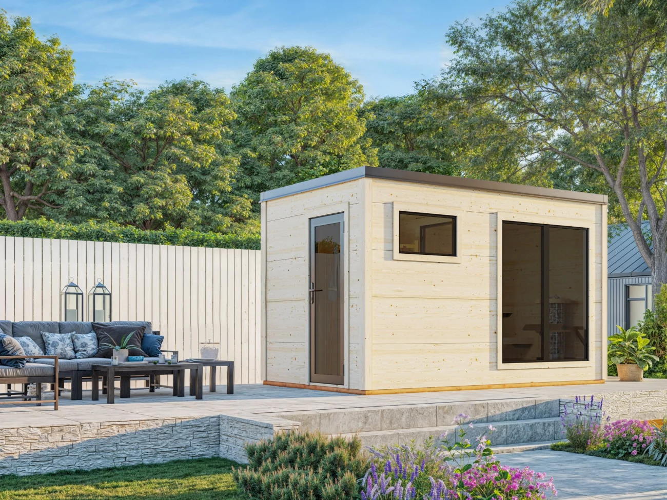 Finse sauna | Vurenhout | Zonder kachel | 7QUI4I galerijafbeelding 1
