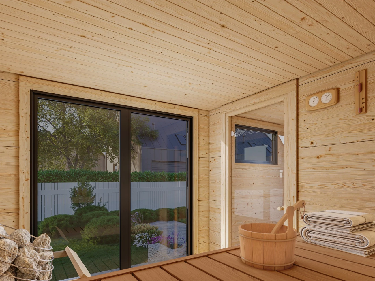 Finse sauna | Vurenhout | Zonder kachel | 7QUI4I galerijafbeelding 3