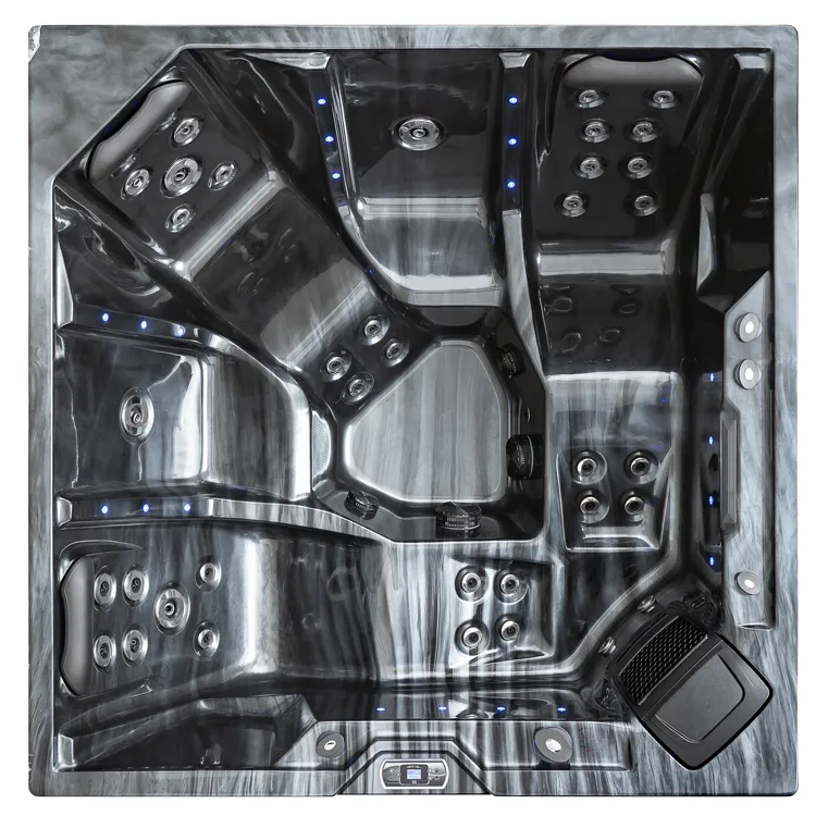 Jacuzzi | Cloudy Black | 200x200 | Eco | ZCDKG5 galerijafbeelding 1