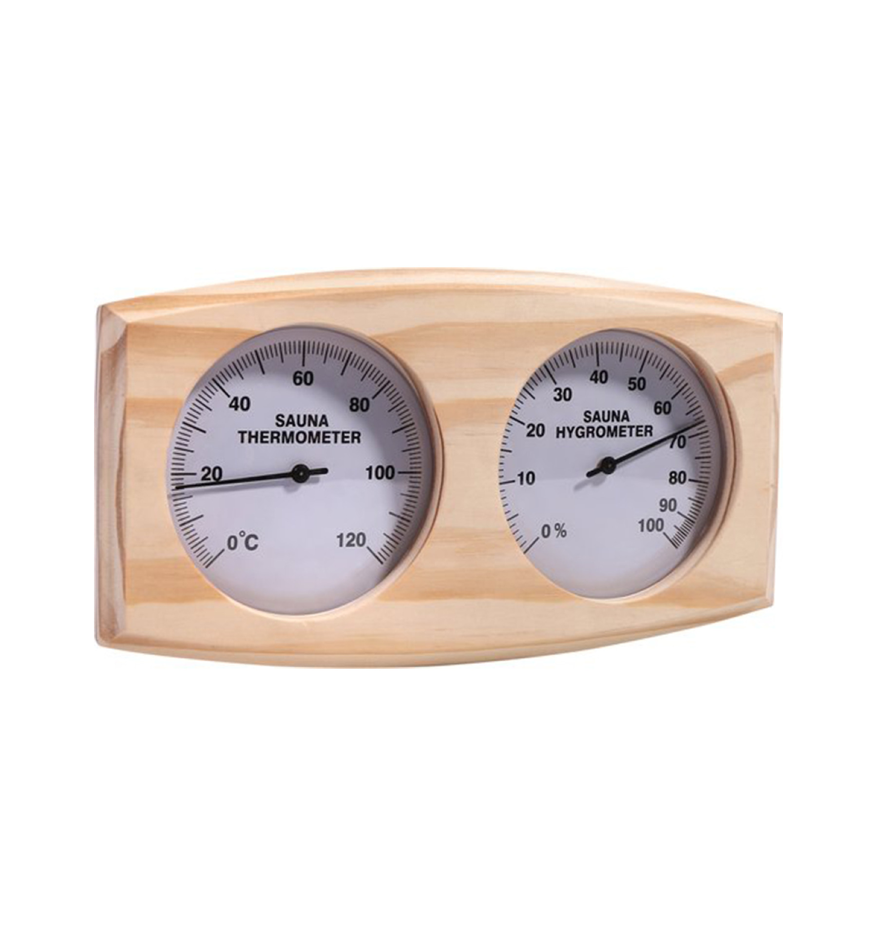 Sawo sauna thermo-hygrometer ovaal - Pine
