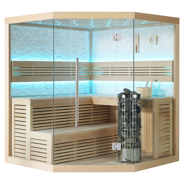 Finse Sauna | Hemlock | 180x180 | 9kW Cilindro | R6656P galerijafbeelding 3