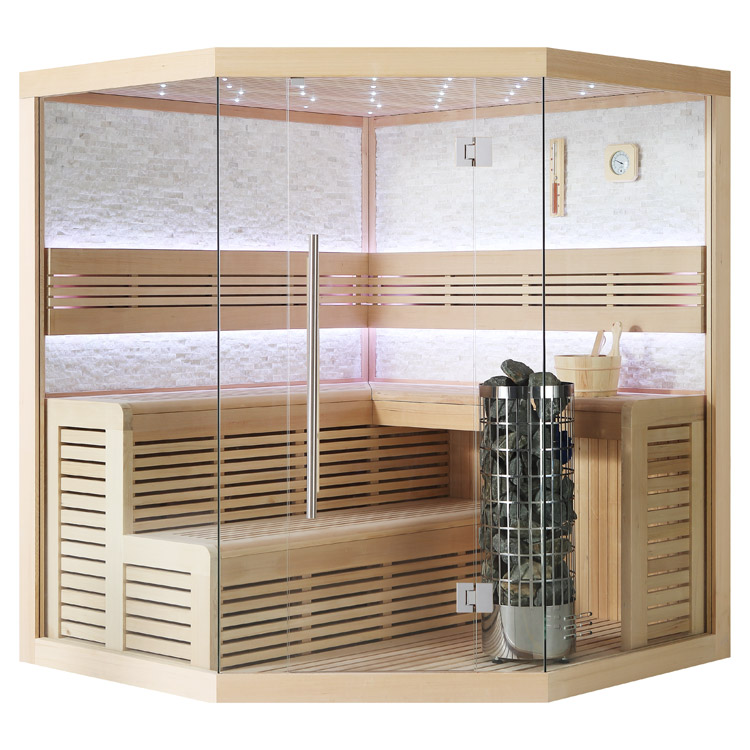 Finse Sauna | Hemlock | 180x180 | 9kW Cilindro | R6656P galerijafbeelding 10