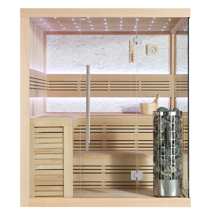 Finse Sauna | Hemlock | 180x180 | 9kW Cilindro | R6650P galerijafbeelding 7