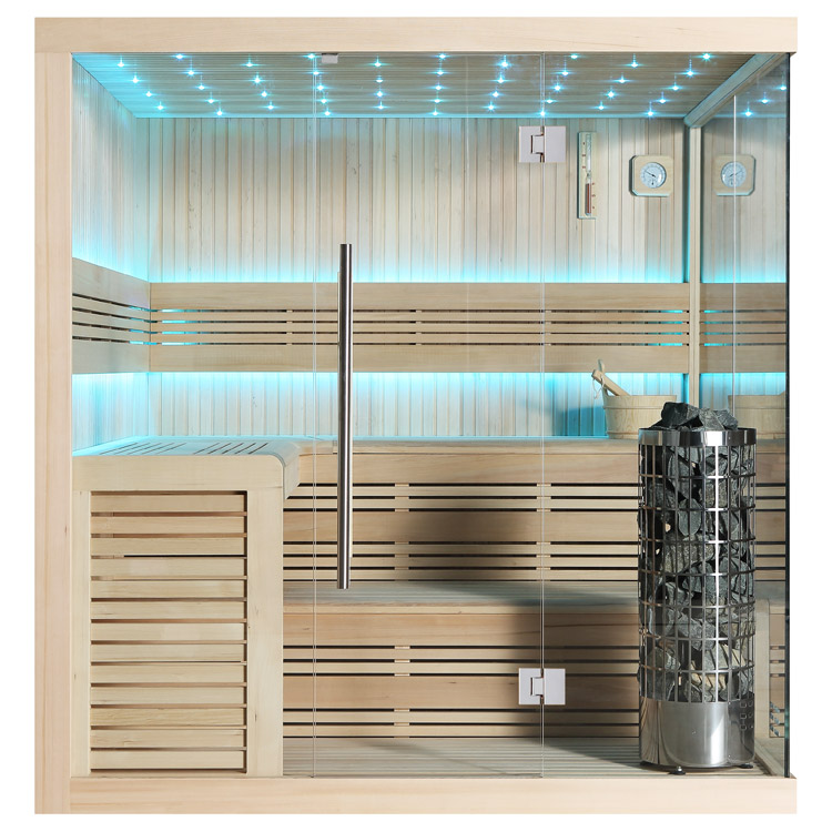 Finse Sauna | Hemlock | 180x180 | 9kW Cilindro | R6660P galerijafbeelding 2