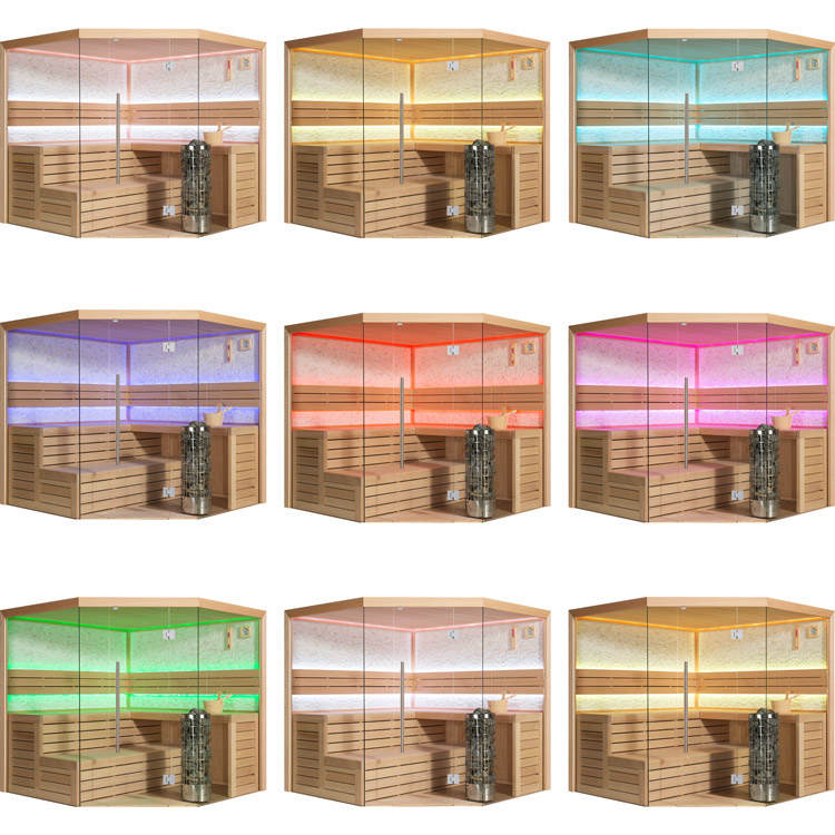 Finse Sauna | Hemlock | 180x180 | 9kW Cilindro | R6166P galerijafbeelding 4