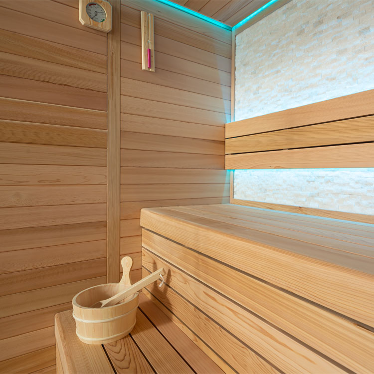 Finse Sauna | Red cedar | 160x150 | 6.8kW Cilindro | R6159P2 galerijafbeelding 17