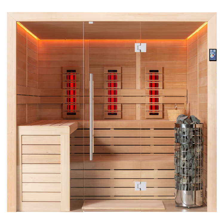 Hoofdafbeelding: Combi Sauna | Hemlock | 180x170 | 9kW Cilindro | R6167P2