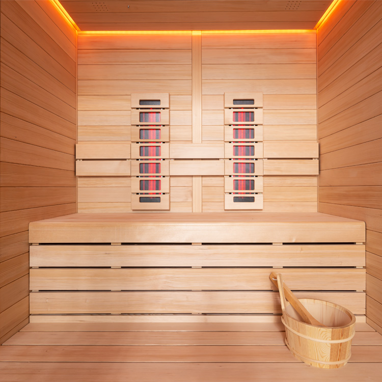 Combi Sauna | Hemlock | 160x150 | 6.8kW Cilindro | R6169P2 galerijafbeelding 1