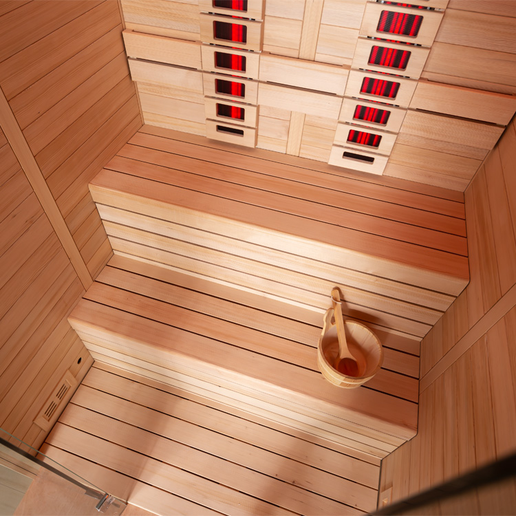 Combi Sauna | Hemlock | 160x150 | 6.8kW Cilindro | R6169P2 galerijafbeelding 2