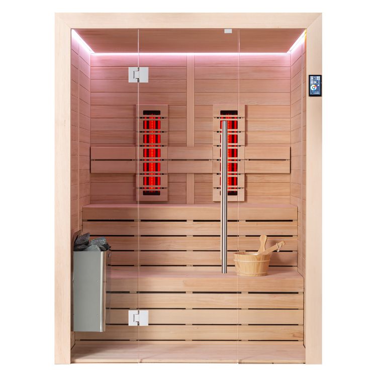 Combi Sauna | Hemlock | 160x150 | 6.8kW Cilindro | R6169P2 galerijafbeelding 3