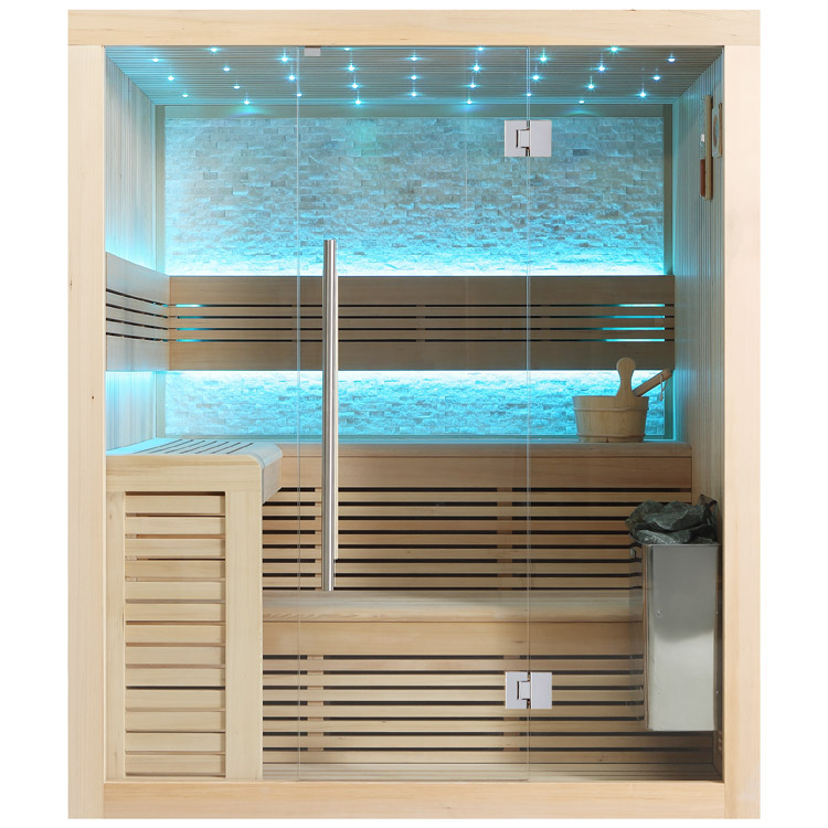 Hoofdafbeelding: Finse Sauna | Hemlock | 180x150 | 9kW TheWall Bi-O | O6657P