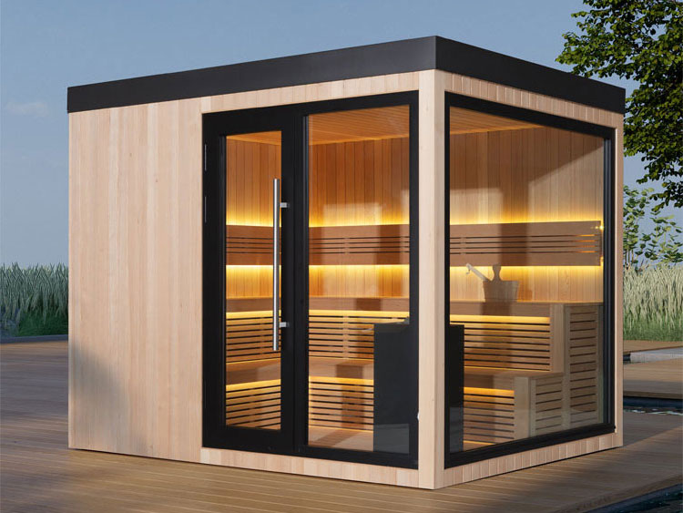 Hoofdafbeelding: Finse Sauna | Hemlock | 300x235 | 12kW EOS Cubo | HAXABJA1
