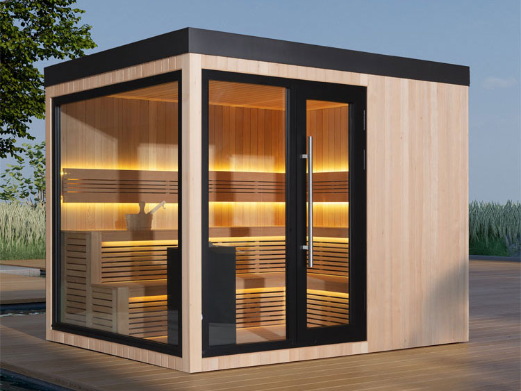 Hoofdafbeelding: Finse Sauna | Hemlock | 300x235 | 12kW EOS Cubo | HAXABJA2