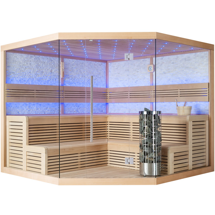 Finse Sauna | Hemlock | 250x250 | 9kW Cilindro | R6657 galerijafbeelding 13