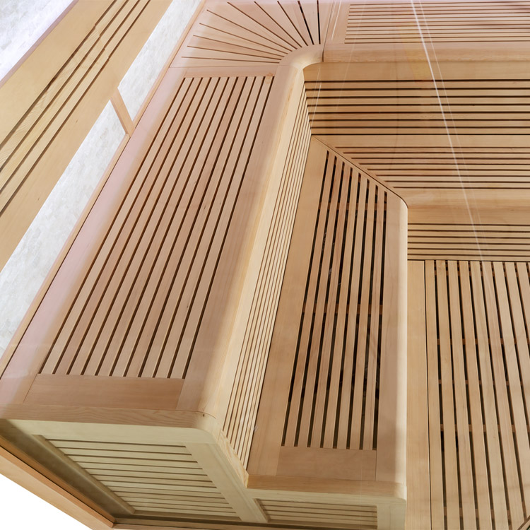 Finse Sauna | Hemlock | 250x250 | Zonder saunakachel | R6658 galerijafbeelding 7