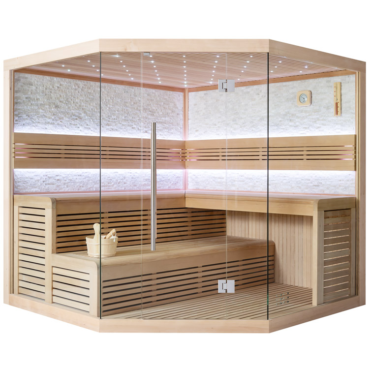 Finse Sauna | Hemlock | 220x220 | Zonder saunakachel | R6656N3 galerijafbeelding 3