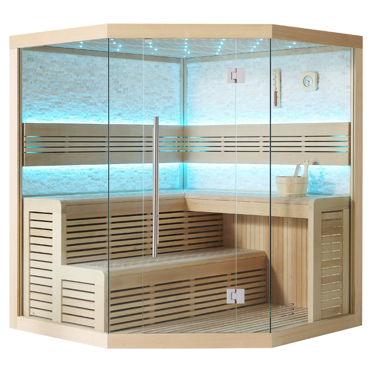 Finse Sauna | Hemlock | 200x200 | Zonder saunakachel | R6656O2 galerijafbeelding 3