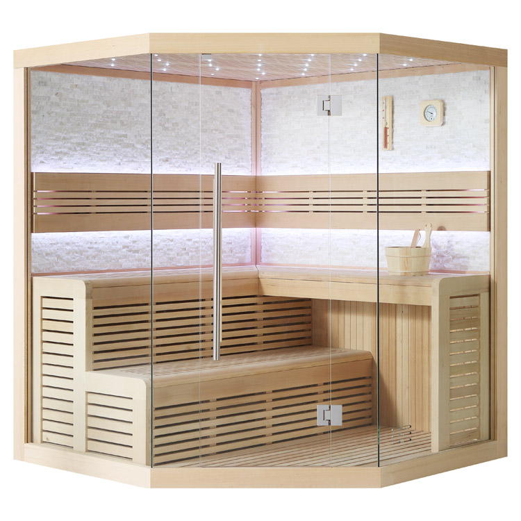 Finse Sauna | Hemlock | 200x200 | Zonder saunakachel | R6656O2 galerijafbeelding 12