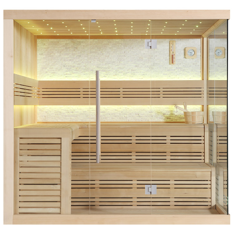 Finse Sauna | Hemlock | 180x180 | Zonder saunakachel | R6650P2 galerijafbeelding 1