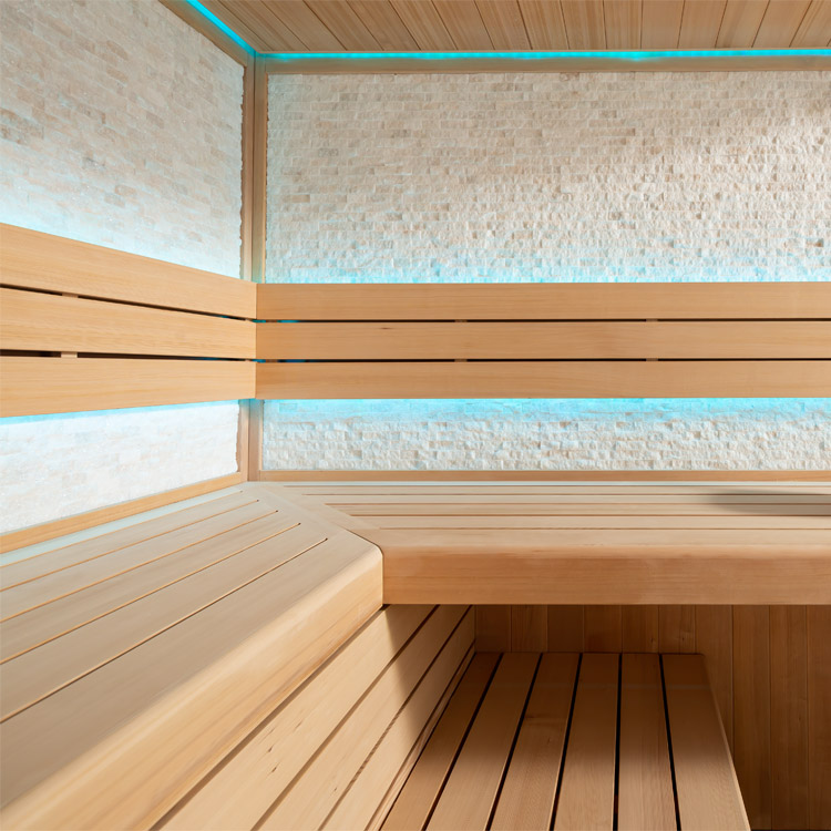 Finse Sauna | Hemlock | 220x220 | 9kW Virta | R6156N1 galerijafbeelding 5
